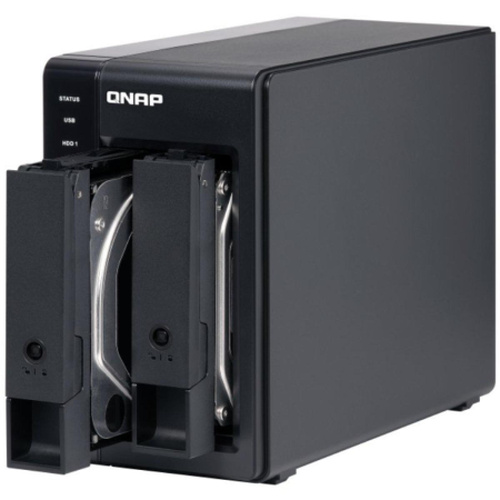 DAS QNAP TR-002/ 2 Bahías 3.5″- 2.5″/ Formato Torre