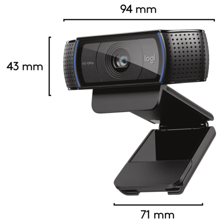 Webcam Logitech HD Pro C920/ 1920 x 1080 Full HD