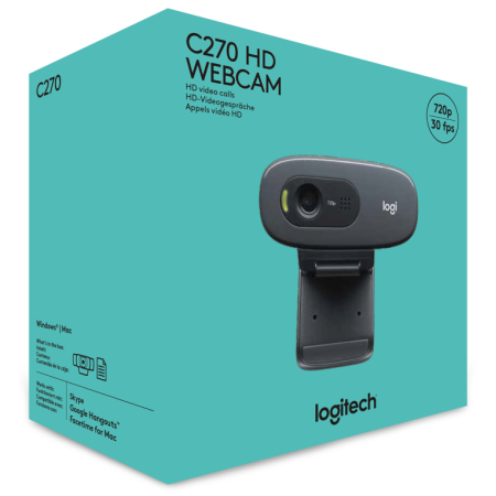 Webcam Logitech HD C270/ 1280 x 720 HD