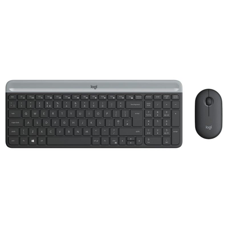 Teclado y Ratón Inalámbricos Logitech Slim Combo MK470