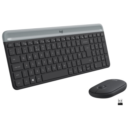 Teclado y Ratón Inalámbricos Logitech Slim Combo MK470