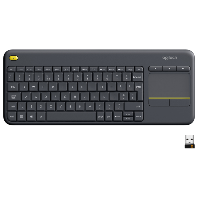 Teclado para Smart TV Logitech Wireless Touch K400 Plus
