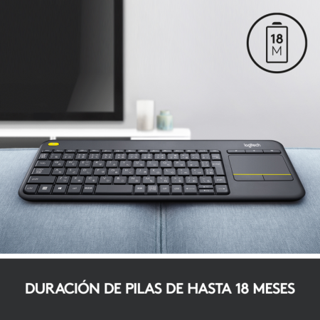 Teclado para Smart TV Logitech Wireless Touch K400 Plus