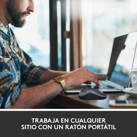 Ratón Inalámbrico Logitech M185/ Hasta 1000 DPI/ Gris