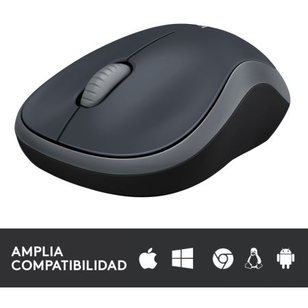 Ratón Inalámbrico Logitech M185/ Hasta 1000 DPI/ Gris