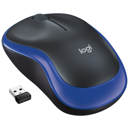 Ratón Inalámbrico Logitech M185/ Hasta 1000 DPI/ Azul