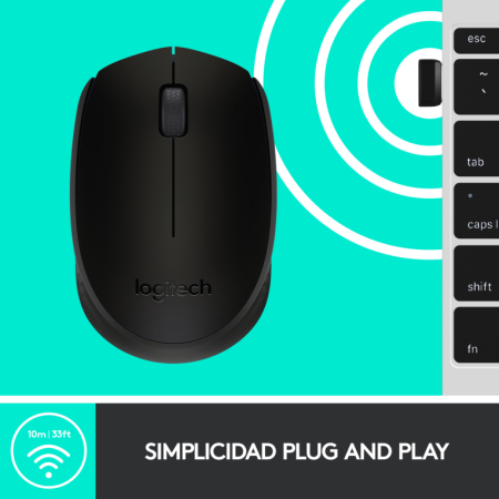 Ratón Inalámbrico Logitech M171/ Hasta 1000 DPI