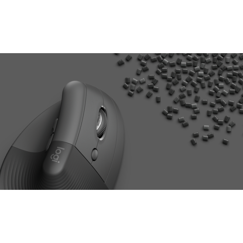 Ratón Ergonómico Inalámbrico por Bluetooth/ 2.4GHz Logitech Lift Vertical Ergonomic Mouse/ Hasta 4000 DPI/ Grafito