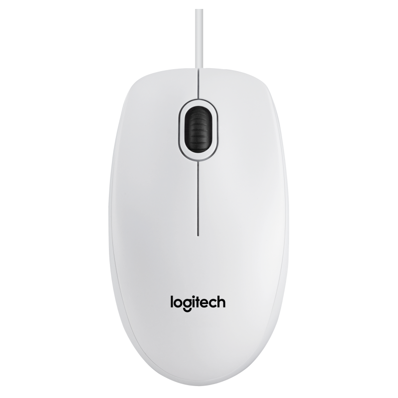 Ratón Logitech B100/ Hasta 800 DPI/ Blanco