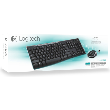 Teclado y Ratón Inalámbricos Logitech Wireless Combo MK270