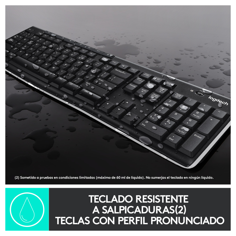 Teclado y Ratón Inalámbricos Logitech Wireless Combo MK270