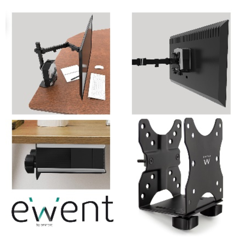 Ewent EW1517 soporte y montura para estación de trabajo/PC todo en uno 5 kg Negro