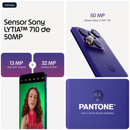 Motorola edge 70 fusion 17,2 cm (6.78″) SIM doble Android 16.0 5G USB Tipo C 8 GB 256 GB 7000 mAh Violeta