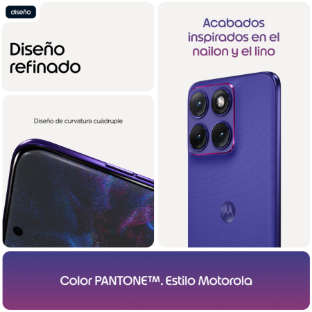 Motorola edge 70 fusion 17,2 cm (6.78″) SIM doble Android 16.0 5G USB Tipo C 8 GB 256 GB 7000 mAh Violeta