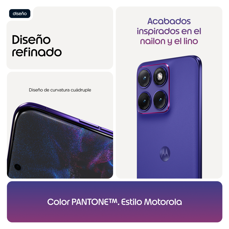 Motorola edge 70 fusion 17,2 cm (6.78″) SIM doble Android 16.0 5G USB Tipo C 8 GB 256 GB 7000 mAh Violeta