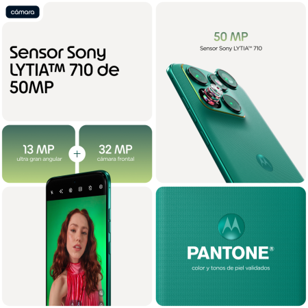 Motorola edge 70 fusion 17,2 cm (6.78″) SIM doble Android 16.0 5G USB Tipo C 8 GB 256 GB 7000 mAh Verde