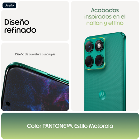 Motorola edge 70 fusion 17,2 cm (6.78″) SIM doble Android 16.0 5G USB Tipo C 8 GB 256 GB 7000 mAh Verde