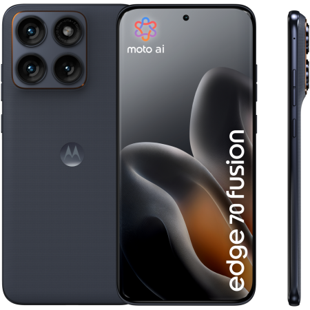 Motorola edge 70 fusion 17,2 cm (6.78″) SIM doble Android 16.0 5G USB Tipo C 8 GB 256 GB 7000 mAh Negro