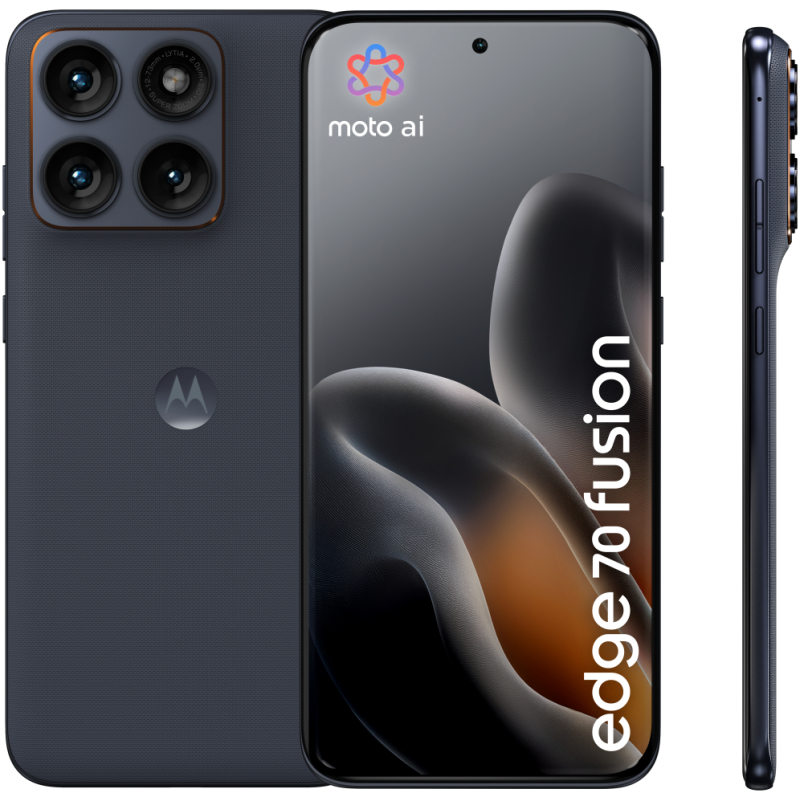 Motorola edge 70 fusion 17,2 cm (6.78″) SIM doble Android 16.0 5G USB Tipo C 8 GB 256 GB 7000 mAh Negro