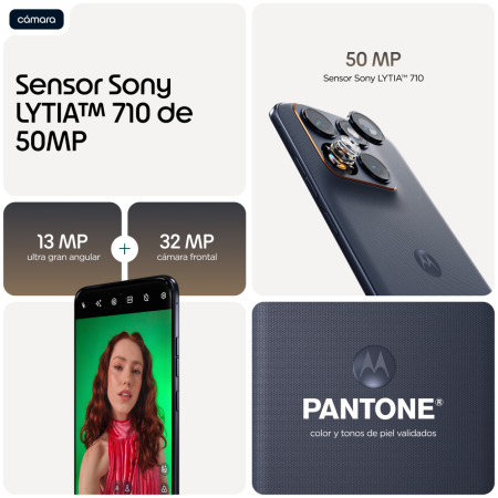 Motorola edge 70 fusion 17,2 cm (6.78″) SIM doble Android 16.0 5G USB Tipo C 8 GB 256 GB 7000 mAh Negro