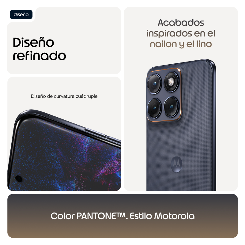 Motorola edge 70 fusion 17,2 cm (6.78″) SIM doble Android 16.0 5G USB Tipo C 8 GB 256 GB 7000 mAh Negro