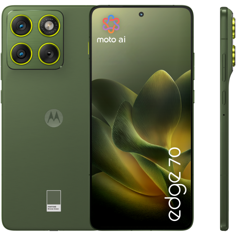 Motorola edge 70 17 cm (6.7″) SIM doble Android 16.0 5G USB Tipo C 12 GB 512 GB 4800 mAh Verde