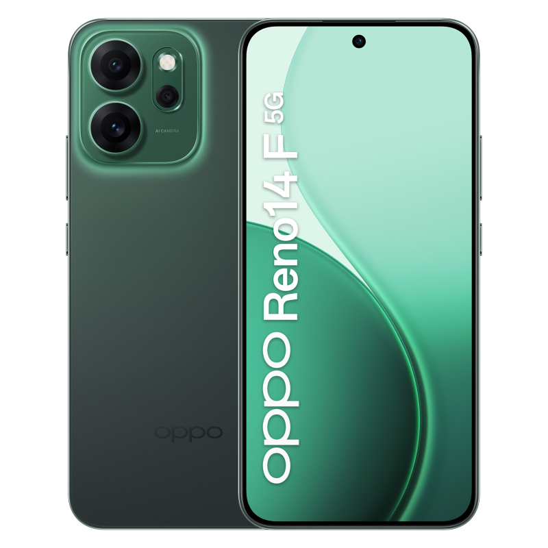 OPPO 14 F 5G Reno14 F 5G 16,7 cm (6.57″) SIM doble Android 15 USB Tipo C 8 GB 256 GB 6000 mAh Verde