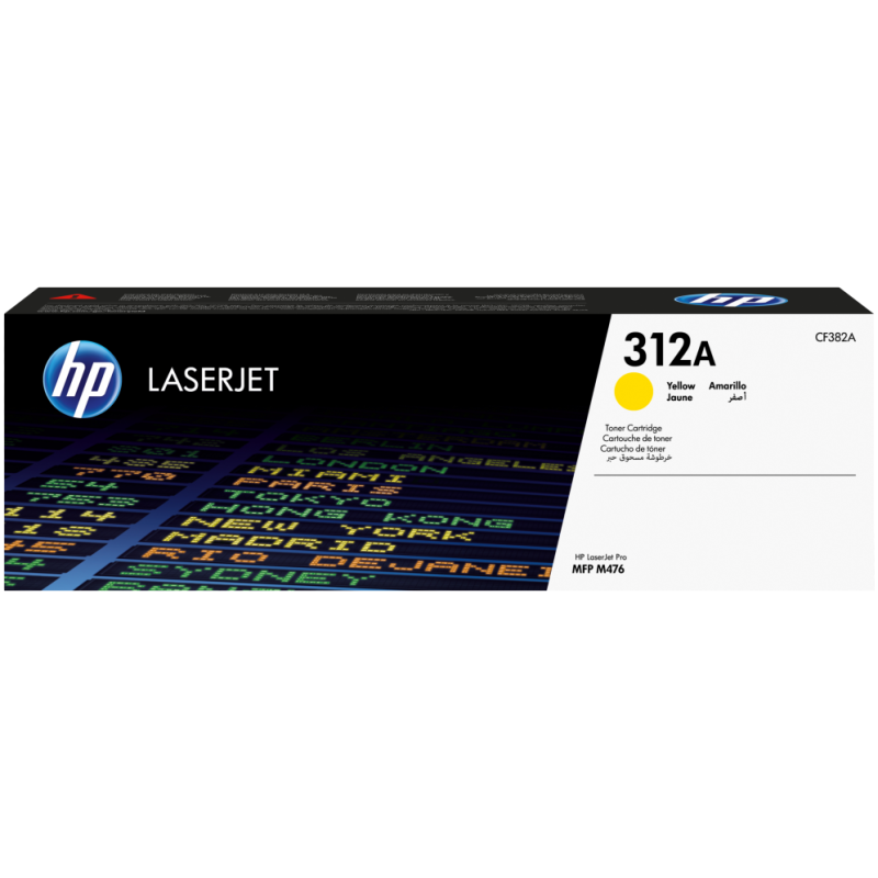 HP Cartucho de tóner 312A amarillo para LaserJet