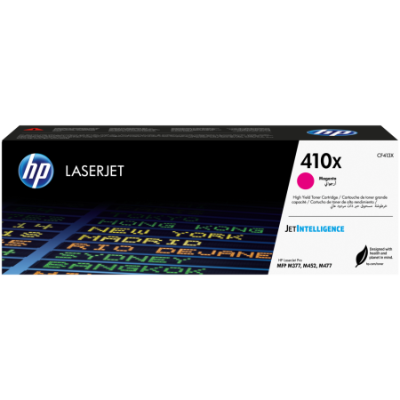 HP Cartucho de tóner original LaserJet 410X magenta de alta capacidad