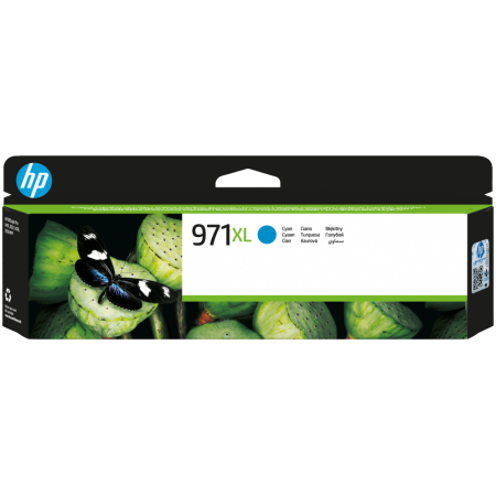 HP Cartucho de tinta original 971XL de alta capacidad cian
