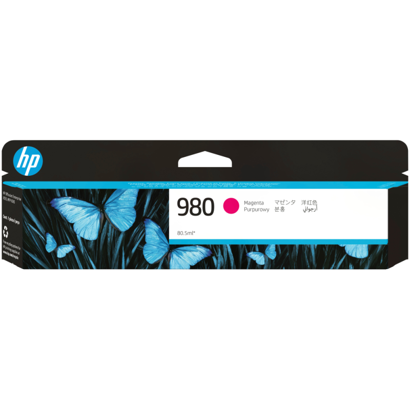 HP Cartucho de tinta original 980 magenta