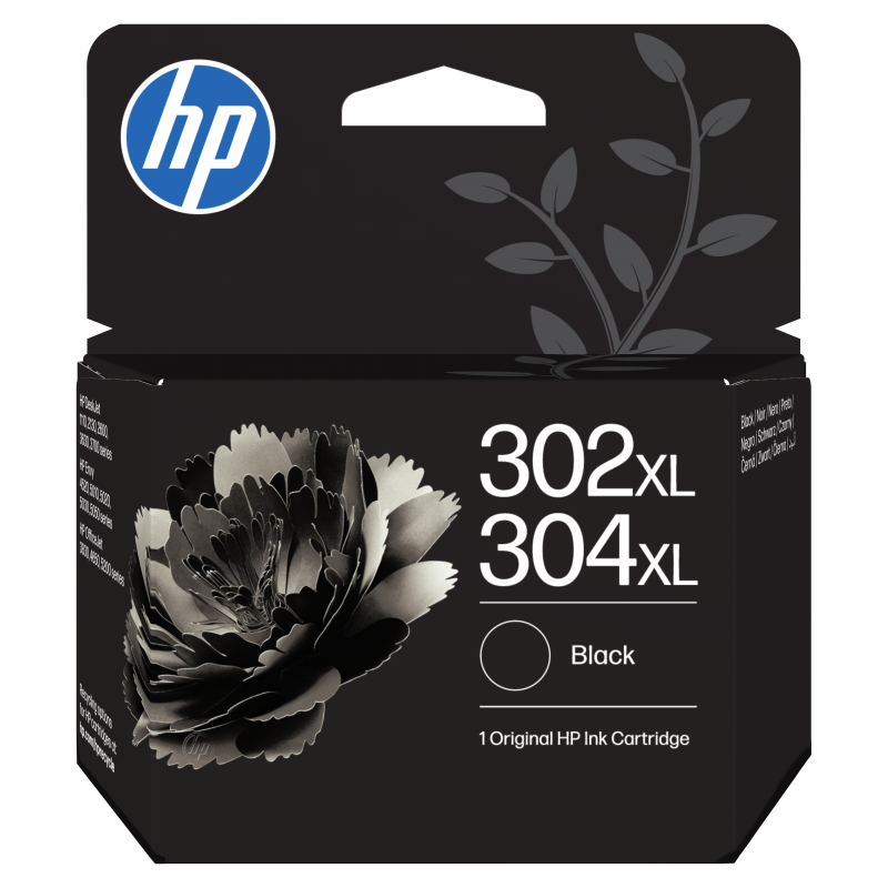HP Cartucho de Tinta Original 302XL/304XL negro