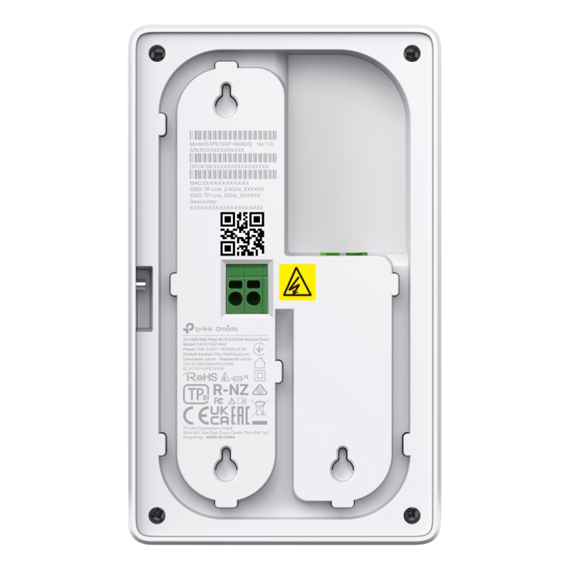 TP-Link Omada EAP625GP-WALL punto de acceso inalámbrico 1201 Mbit/s Blanco Energía sobre Ethernet (PoE)