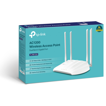 TP-Link TL-WA1201 punto de acceso inalámbrico 867 Mbit/s Blanco Energía sobre Ethernet (PoE)