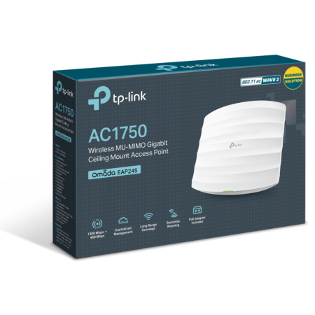 TP-Link Omada EAP245 1750 Mbit/s Blanco Energía sobre Ethernet (PoE)