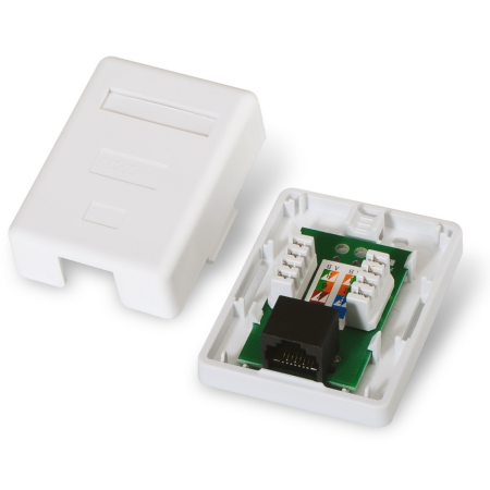 AISENS A139-0301 caja de conexiones de red Cat6 Blanco