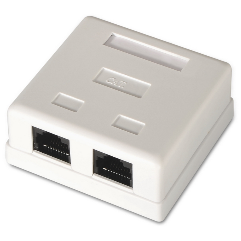 AISENS A139-0302 caja de conexiones de red Cat6 Blanco