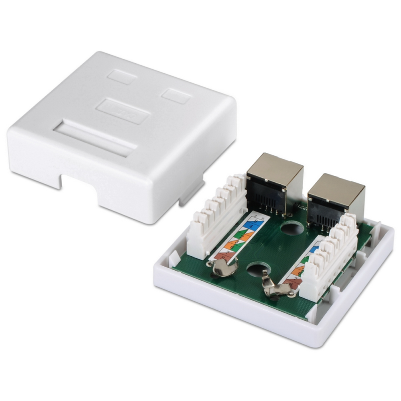 AISENS A139-0304 caja de conexiones de red Cat6 Blanco