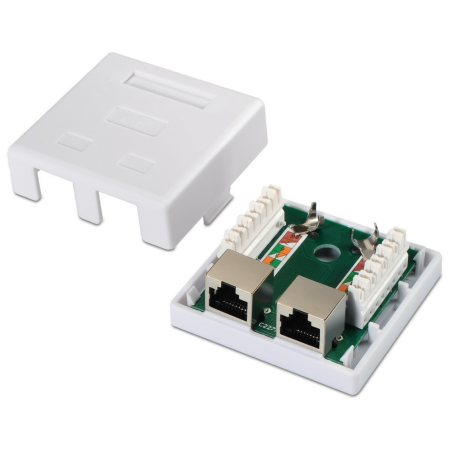 AISENS A139-0304 caja de conexiones de red Cat6 Blanco