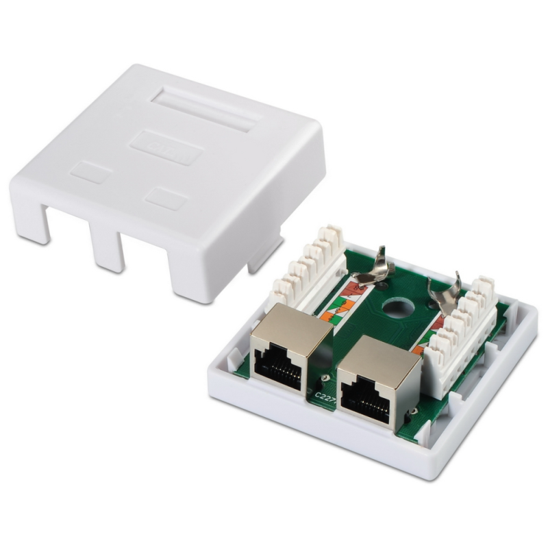 AISENS A139-0304 caja de conexiones de red Cat6 Blanco
