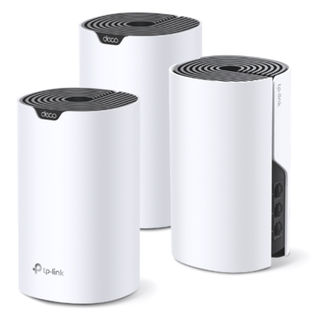 TP-Link Deco S7 (3-pack) Doble banda (2,4 GHz / 5 GHz) Wi-Fi 5 (802.11ac) Blanco, Negro Interno