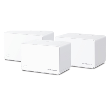 Mercusys Halo H80X (3-pack) Doble banda (2,4 GHz / 5 GHz) Wi-Fi 6 (802.11ax) Blanco Interno
