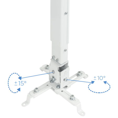 TooQ PJ2012T-W montaje para projector Techo Blanco