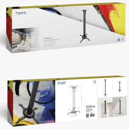 TooQ PJ3030TN-B montaje para projector Negro