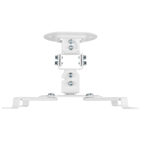 AISENS Soporte Universal Giratorio, Inclinable de Techo para Proyector 13.5Kg, Blanco