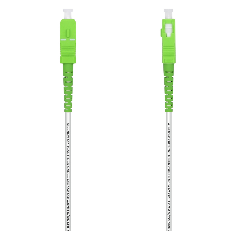 AISENS A152-0496 Cable de fibra óptica e InfiniBand 5 m SC Blanco