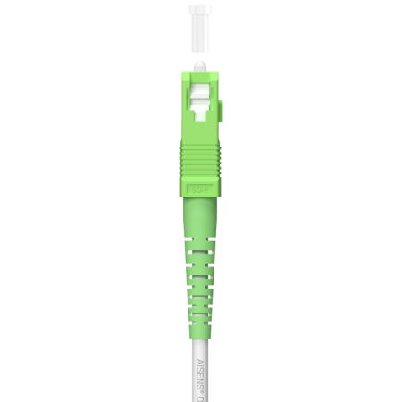 AISENS Cable Fibra Óptica Latiguillo G657A2 3.0 9/125 SMF Simplex CPR DCA LSZH, SC/APC-SC/APC, Blanco, 80 m