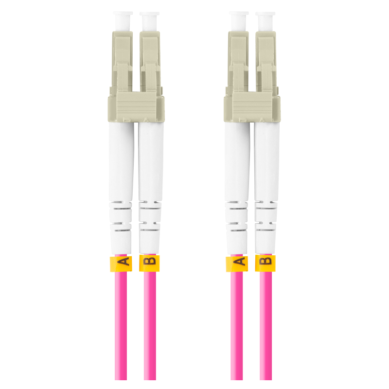 Lanberg FO-LULU-MD41-0050-VT Cable de fibra óptica e InfiniBand 5 m LC Violeta