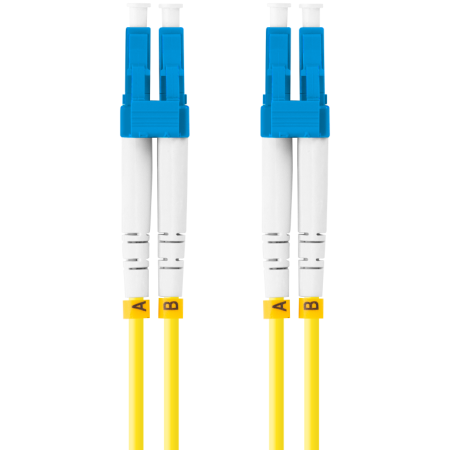 Lanberg FO-LULU-SD11-0010-YE Cable de fibra óptica e InfiniBand 3 m LC Amarillo