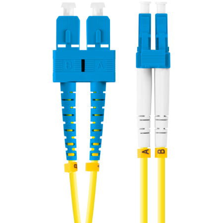 Lanberg FO-SULU-SD11-0010-YE Cable de fibra óptica e InfiniBand 1 m SC LC Amarillo